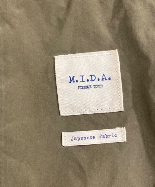 M.I.D.A.（ミダ）M.I.D.A. (ミダ) ミリタリーシャツジャケット オリーブ サイズ:Ⅼの古着・服飾アイテム