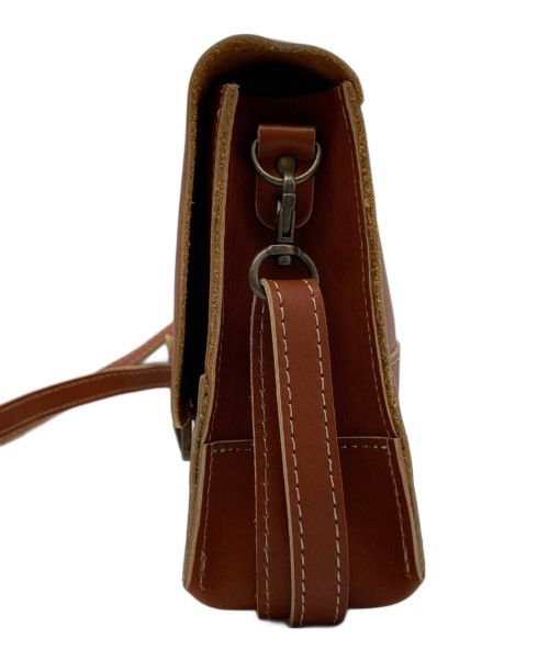 kanmi（カンミ）kanmi (カンミ) レザーショルダーバッグ キャメルの古着・服飾アイテム