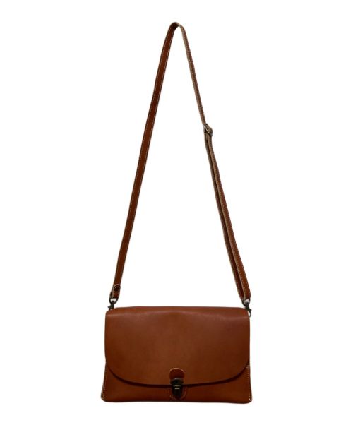kanmi（カンミ）kanmi (カンミ) レザーショルダーバッグ キャメルの古着・服飾アイテム