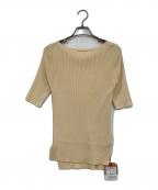 L'appartementアパルトモン）の古着「ボートネックリブニット」｜イエロー