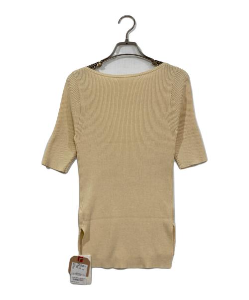 L'appartement（アパルトモン）L'Appartement (アパルトモン) ボートネックリブニット イエロー サイズ:FREEの古着・服飾アイテム