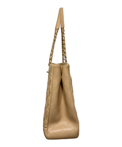 CHANEL（シャネル）CHANEL (シャネル) チェーントートバッグ ベージュの古着・服飾アイテム