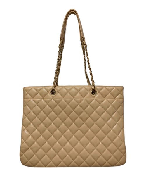 CHANEL（シャネル）CHANEL (シャネル) チェーントートバッグ ベージュの古着・服飾アイテム