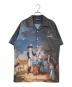 Lafayette（ラファイエット）の古着「FRENCH REVOLUTION ALLOVER OPEN COLLAR S/S SHIRT」｜ネイビー