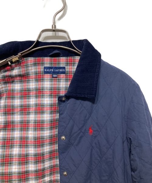 RALPH LAUREN（ラルフローレン）RALPH LAUREN (ラルフローレン) キルティングコート ネイビー サイズ:160の古着・服飾アイテム