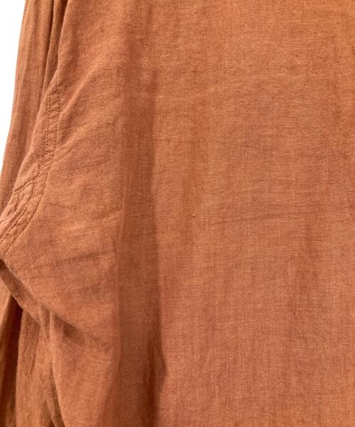 GLAD HAND（グラッドハンド）GLAD HAND (グラッドハンド) プルオーバーリネンシャツ ブラウン サイズ:Ⅿの古着・服飾アイテム