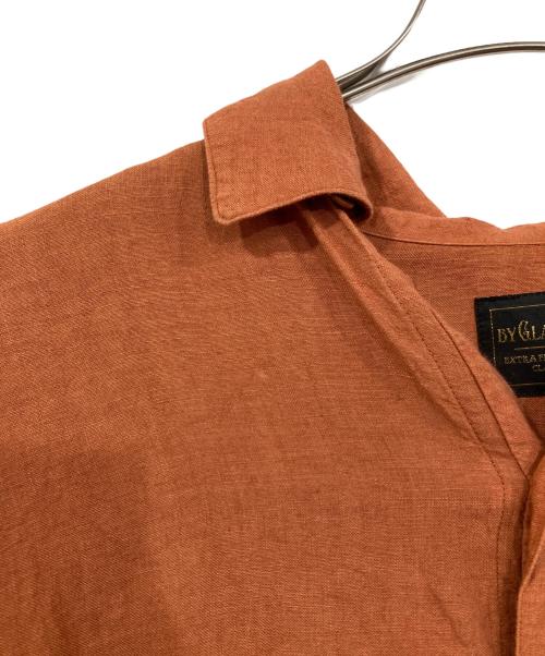 GLAD HAND（グラッドハンド）GLAD HAND (グラッドハンド) プルオーバーリネンシャツ ブラウン サイズ:Ⅿの古着・服飾アイテム
