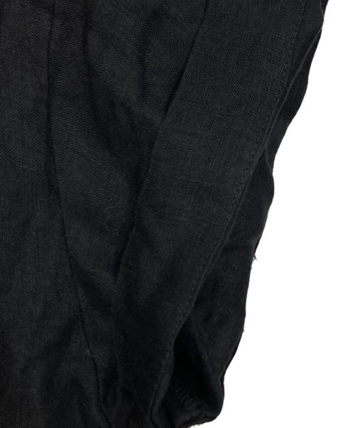 オオカミとフクロウ（オオカミトフクロウ）オオカミとフクロウ (オオカミトフクロウ) リネン半袖ワンピース ブラック サイズ:Fの古着・服飾アイテム