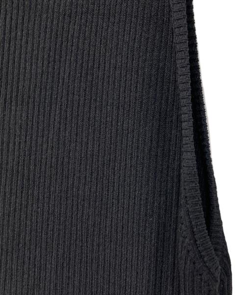 emmi atelier（エミアトリエ）emmi atelier (エミアトリエ) リブニットドッキングドロストワンピース ブラック サイズ:1の古着・服飾アイテム