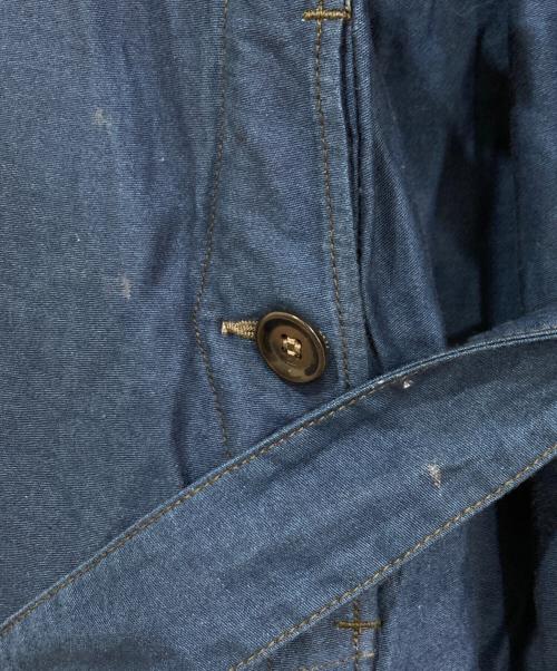 45R（フォーティファイブ・アール）45R (フォーティファイブ・アール) 粟サテンのドレス インディゴ サイズ:3の古着・服飾アイテム