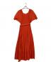 Diagram (ダイアグラム) パフプリーツニットワンピース オレンジ サイズ:ー：4000円