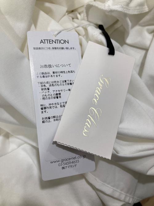GRACE CLASS（グレースクラス）GRACE CLASS (グレースクラス) タフタリボンチュニック ホワイト サイズ:SIZE 36の古着・服飾アイテム