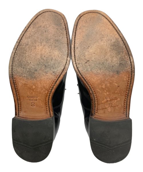 LOAKE（ローク）LOAKE (ローク) プレーントゥシューズ ブラック サイズ:61/2の古着・服飾アイテム