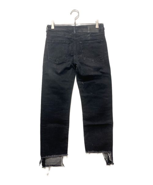 R13（アールサーティン）R13 (アールサーティン) L'Appartement取扱い (アパルトモントリアツカイ) Boy Straight-Leg Crop Jeans ブラック サイズ:63.5㎝（W25）の古着・服飾アイテム