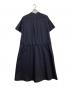 JIL SANDER NAVY (ジルサンダー ネイビー) ウエストドローコード半袖ワンピース ネイビー サイズ:38：5000円