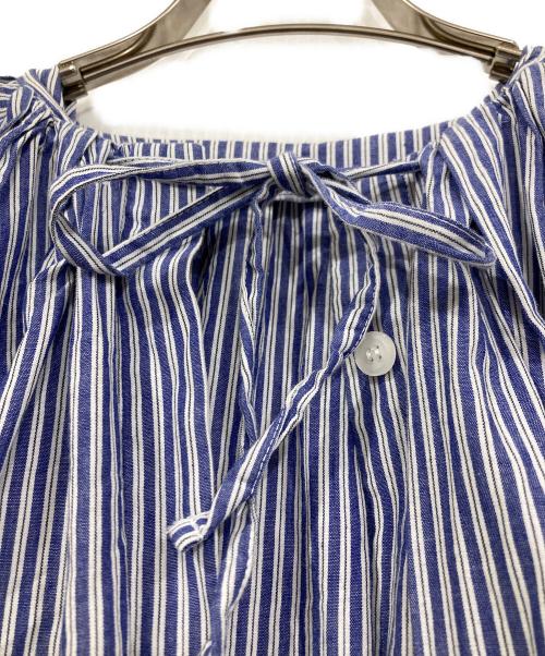 machatt（マチャット）machatt (マチャット) ストライプシャツワンピース ブルー サイズ:FREEの古着・服飾アイテム