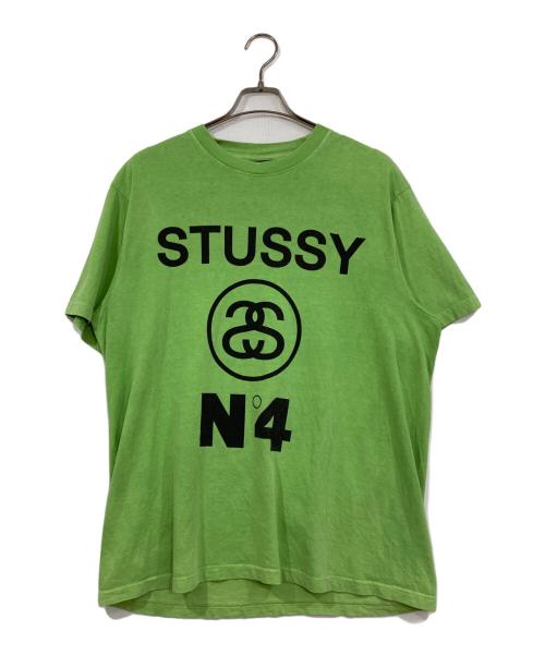 stussy（ステューシー）stussy (ステューシー) プリントカットソー グリーン サイズ:Lの古着・服飾アイテム