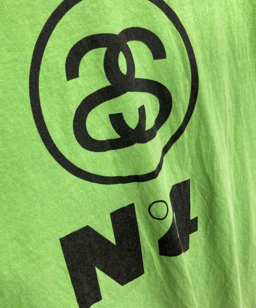 stussy（ステューシー）stussy (ステューシー) プリントカットソー グリーン サイズ:Lの古着・服飾アイテム