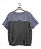 Leilianレリアン）の古着「バイカラーカットソー」｜ブルー