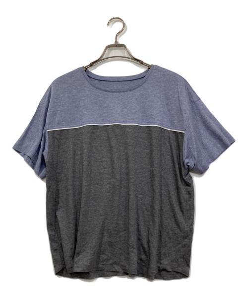 Leilian（レリアン）LEILIAN (レリアン) バイカラーカットソー ブルー サイズ:13⁺号 未使用品の古着・服飾アイテム