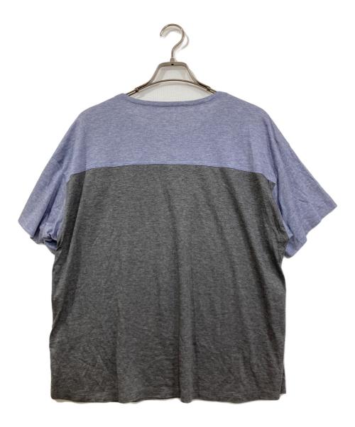 Leilian（レリアン）LEILIAN (レリアン) バイカラーカットソー ブルー サイズ:13⁺号 未使用品の古着・服飾アイテム