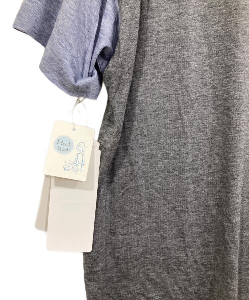 Leilian（レリアン）LEILIAN (レリアン) バイカラーカットソー ブルー サイズ:13⁺号 未使用品の古着・服飾アイテム