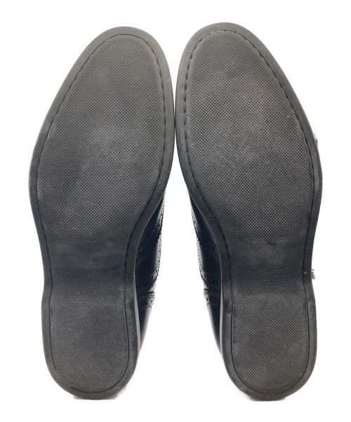 ESTNATION（エストネーション）ESTNATION (エストネーション) メダリオンシューズ ブラック サイズ:8の古着・服飾アイテム