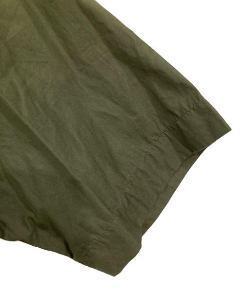 MARGARET HOWELL（マーガレットハウエル）MARGARET HOWELL (マーガレットハウエル) バイカラー半袖シャツ ブラウン×グリーン サイズ:Lの古着・服飾アイテム