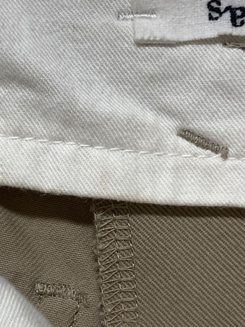 saby（サバイ）saby (サバイ) タックワイドパンツ ベージュ サイズ:Ⅿの古着・服飾アイテム