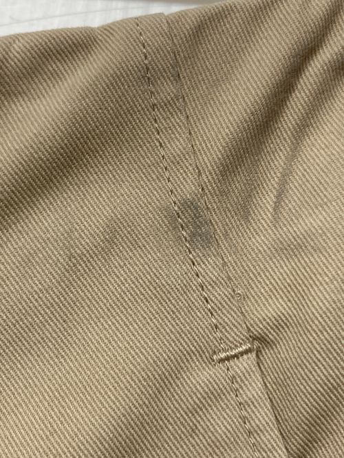 saby（サバイ）saby (サバイ) タックワイドパンツ ベージュ サイズ:Ⅿの古着・服飾アイテム