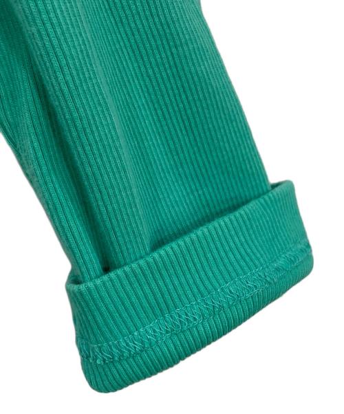 BURBERRY BLACK LABEL（バーバリーブラックレーベル）BURBERRY BLACK LABEL (バーバリーブラックレーベル) ヘンリーネックカットソー グリーン サイズ:2の古着・服飾アイテム