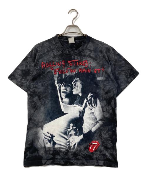 ROLLING STONES（ローリングストーンズ）ROLLING STONES (ローリングストーンズ) LIQUID BLUEボディ プリントTシャツ グレー サイズ:Ⅿの古着・服飾アイテム