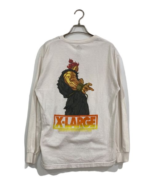 X-LARGE（エクストララージ）X-LARGE (エクストララージ) ストリートファイター (ストリートファイター) ロングスリーブカットソー ホワイト サイズ:Ⅿの古着・服飾アイテム