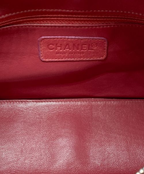 CHANEL（シャネル）CHANEL (シャネル) キャビアスキン ロゴ ボーリングバッグ ピンクの古着・服飾アイテム