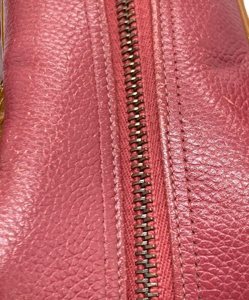 CHANEL（シャネル）CHANEL (シャネル) キャビアスキン ロゴ ボーリングバッグ ピンクの古着・服飾アイテム