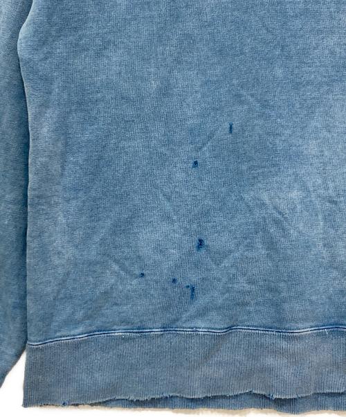 J.S HOMESTEAD（ジャーナルスタンダード ホームステッド）J.S HOMESTEAD (ジャーナルスタンダード ホームステッド) パシフィックウラケダメージクルーネックスウェット ブルー サイズ:Ⅿの古着・服飾アイテム