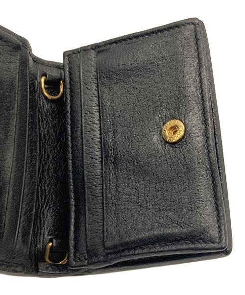 GUCCI（グッチ）GUCCI (グッチ) 2つ折り財布 ブラックの古着・服飾アイテム