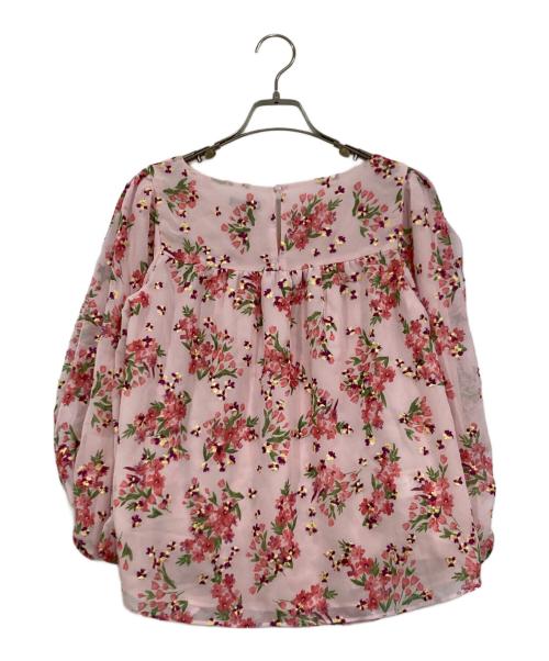 TOCCA（トッカ）TOCCA (トッカ) バルーンスリーブフラワーエンブロイダリーブラウス ピンクの古着・服飾アイテム