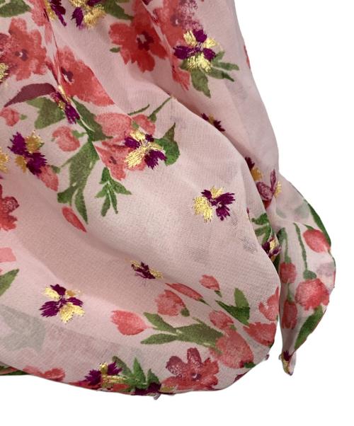 TOCCA（トッカ）TOCCA (トッカ) バルーンスリーブフラワーエンブロイダリーブラウス ピンクの古着・服飾アイテム