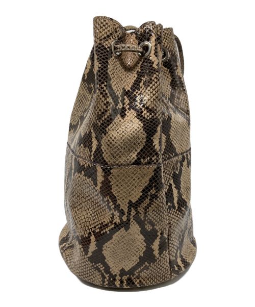 MARCO MASI（マルコマージ）MARCO MASI (マルコマージ) パイソン巾着トートバッグ ブラウンの古着・服飾アイテム