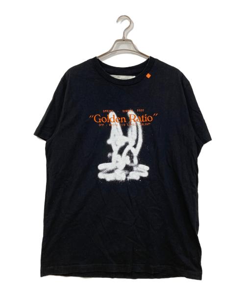 OFFWHITE（オフホワイト）OFFWHITE (オフホワイト) プリントTシャツ ブラック サイズ:XXLの古着・服飾アイテム