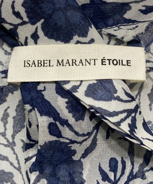ISABEL MARANT（イザベルマラン）ISABEL MARANT (イザベルマラン) 総柄シルクワンピース グレー サイズ:36の古着・服飾アイテム