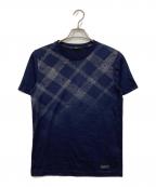 BLACK LABEL CRESTBRIDGEブラックレーベル クレストブリッジ）の古着「クルーネックカットソー」｜ネイビー