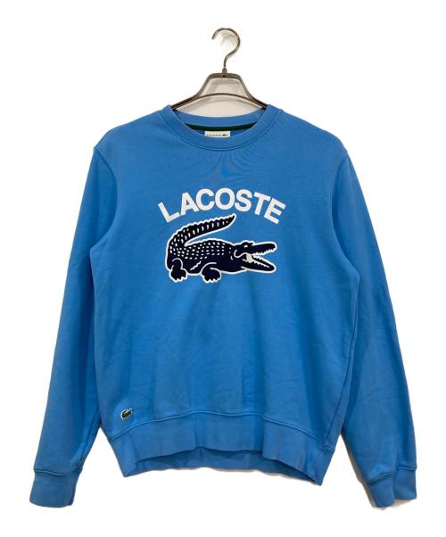 LACOSTE（ラコステ）LACOSTE (ラコステ) プリントスウェット ブルー サイズ:Ⅿの古着・服飾アイテム