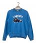 LACOSTE（ラコステ）の古着「プリントスウェット」｜ブルー