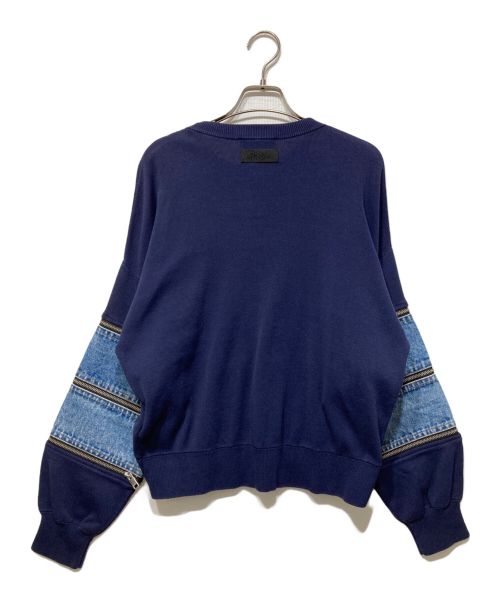 DIESEL（ディーゼル）DIESEL (ディーゼル) M-AQUAMARINE ニット ネイビー サイズ:XSの古着・服飾アイテム