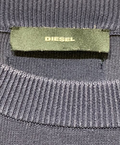 DIESEL（ディーゼル）DIESEL (ディーゼル) M-AQUAMARINE ニット ネイビー サイズ:XSの古着・服飾アイテム