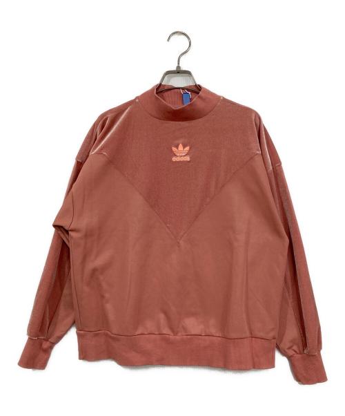 adidas（アディダス）adidas (アディダス) Velvet Vibesクルーネックスウェット ピンク サイズ:Ⅿの古着・服飾アイテム