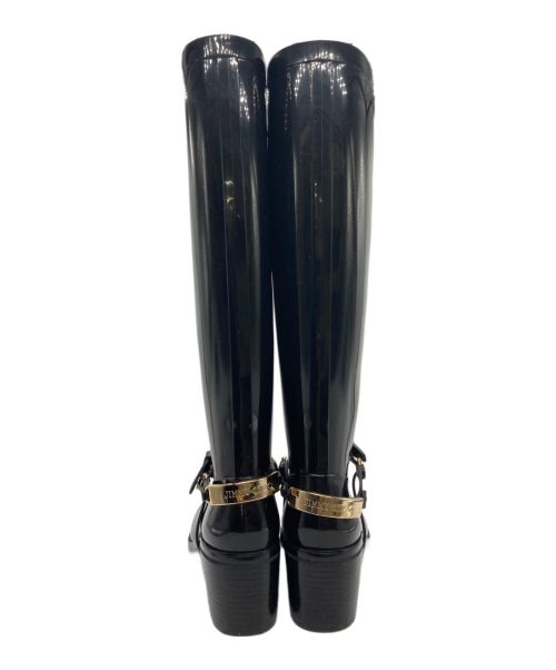 JIMMY CHOO（ジミーチュウ）JIMMY CHOO (ジミーチュウ) ロングレインブーツ ブラック サイズ:36の古着・服飾アイテム