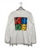 RTM GALLERY×larry clarkアール・ティー エム ギャラリー×ラリークラーク）の古着「LARRY CLARK × R.TM GALLERY ロングスリーブTシャツ」｜ホワイト